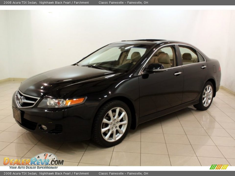 2008 Acura TSX Sedan Nighthawk Black Pearl / Parchment Photo #3
