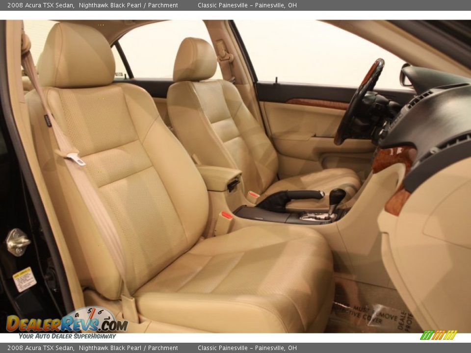 2008 Acura TSX Sedan Nighthawk Black Pearl / Parchment Photo #11