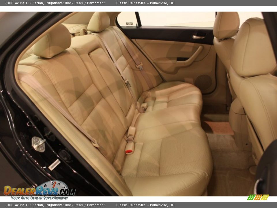 2008 Acura TSX Sedan Nighthawk Black Pearl / Parchment Photo #12