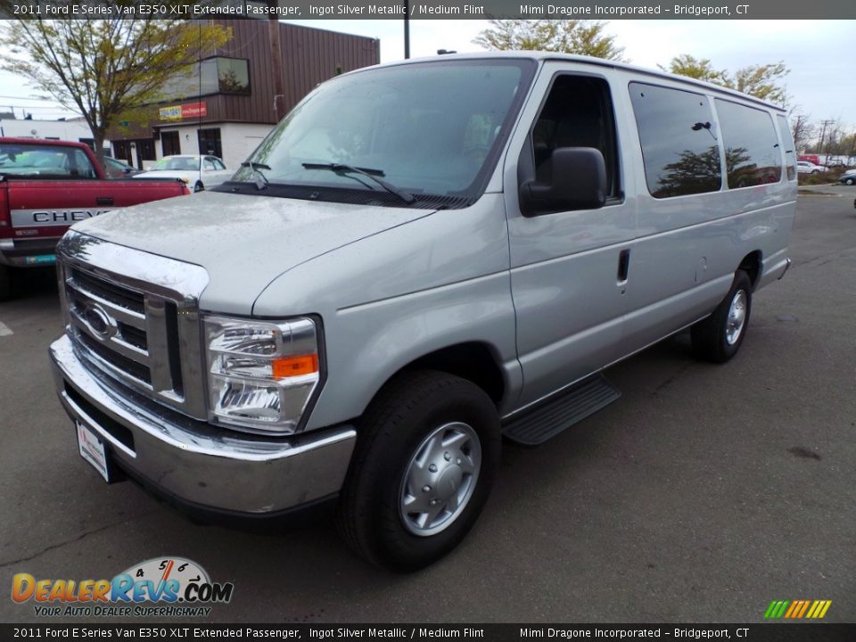 2011 Ford E Series Van E350 XLT Extended Passenger Ingot Silver Metallic / Medium Flint Photo #1