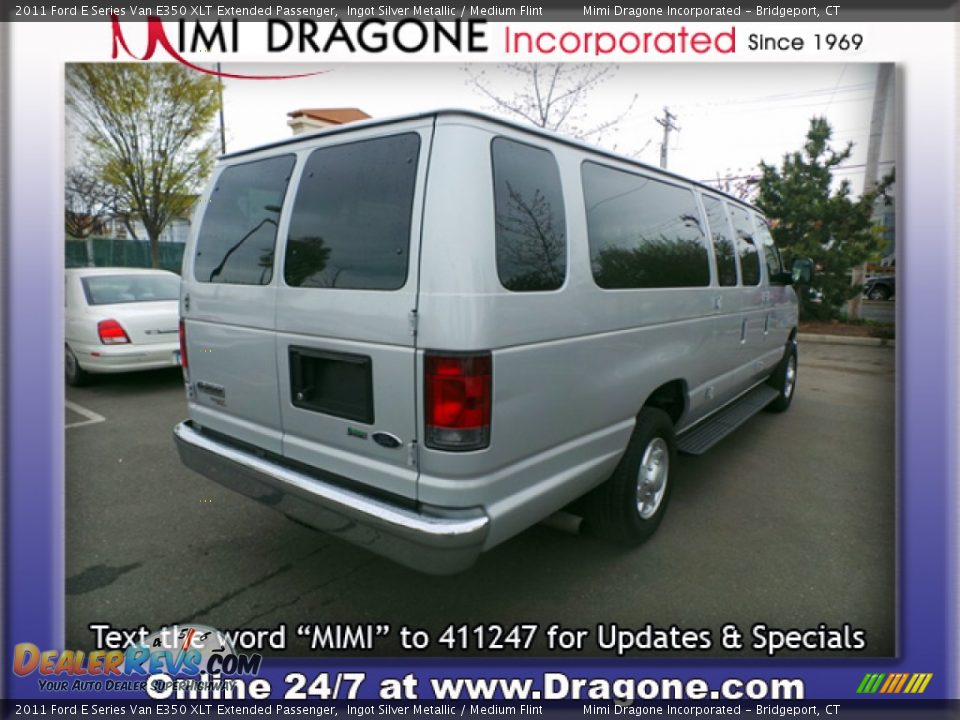 2011 Ford E Series Van E350 XLT Extended Passenger Ingot Silver Metallic / Medium Flint Photo #5