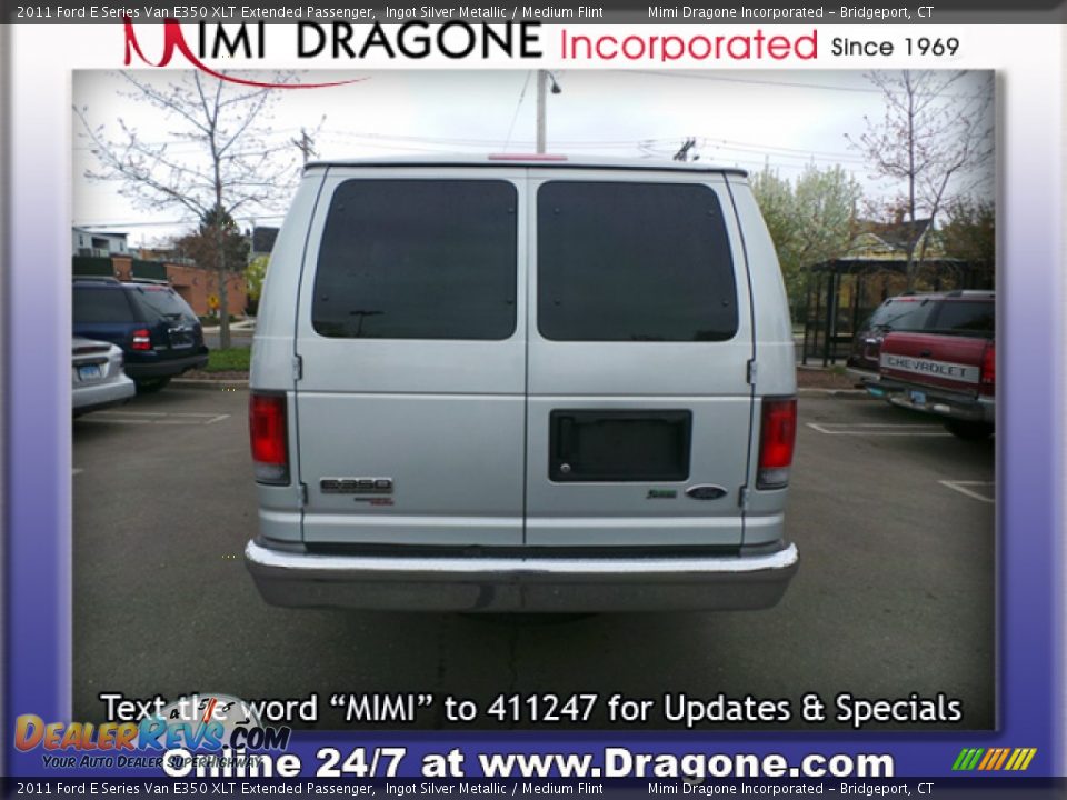 2011 Ford E Series Van E350 XLT Extended Passenger Ingot Silver Metallic / Medium Flint Photo #6