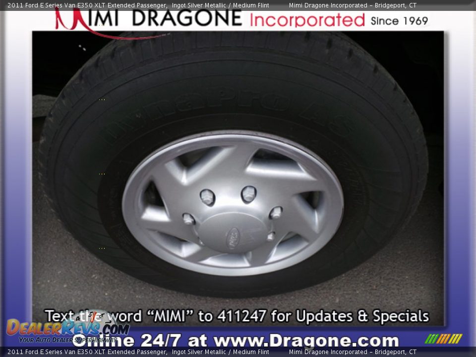 2011 Ford E Series Van E350 XLT Extended Passenger Ingot Silver Metallic / Medium Flint Photo #8