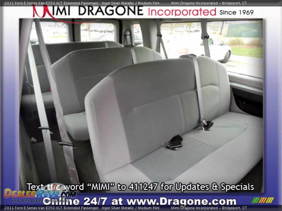 2011 Ford E Series Van E350 XLT Extended Passenger Ingot Silver Metallic / Medium Flint Photo #9