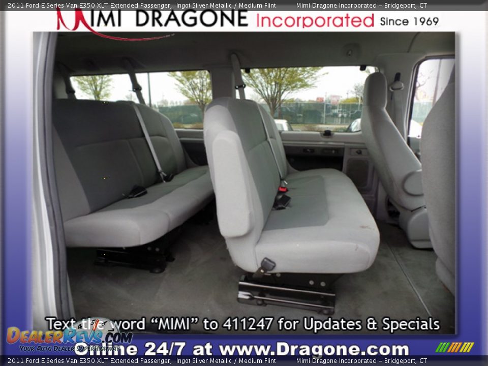 2011 Ford E Series Van E350 XLT Extended Passenger Ingot Silver Metallic / Medium Flint Photo #10