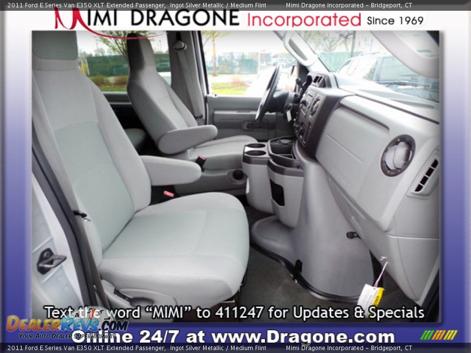 2011 Ford E Series Van E350 XLT Extended Passenger Ingot Silver Metallic / Medium Flint Photo #11