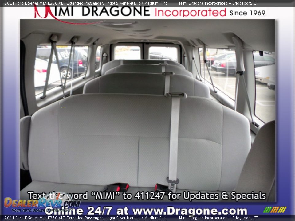 2011 Ford E Series Van E350 XLT Extended Passenger Ingot Silver Metallic / Medium Flint Photo #14