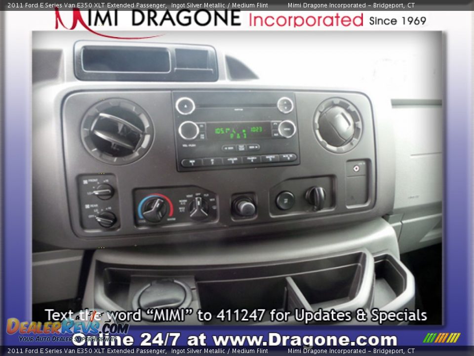 2011 Ford E Series Van E350 XLT Extended Passenger Ingot Silver Metallic / Medium Flint Photo #16