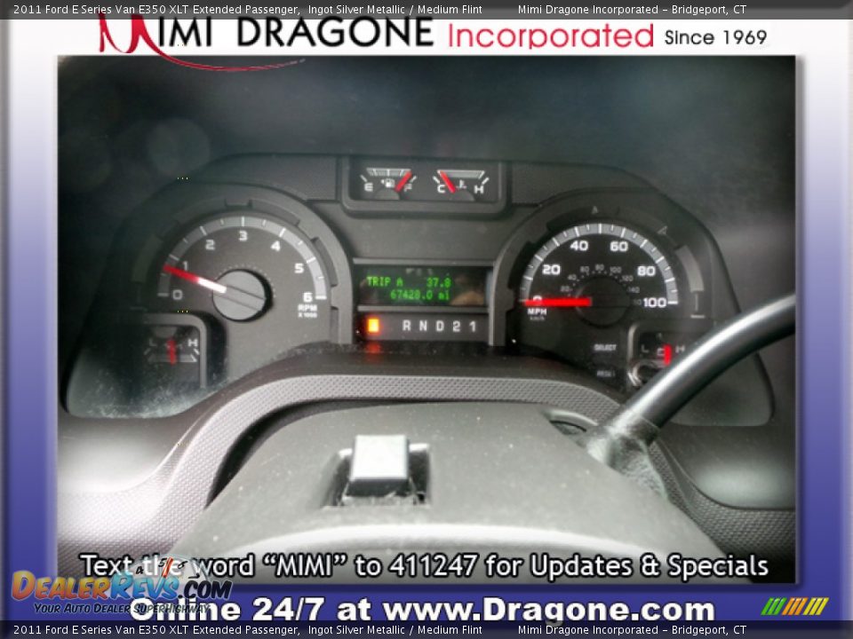 2011 Ford E Series Van E350 XLT Extended Passenger Ingot Silver Metallic / Medium Flint Photo #17