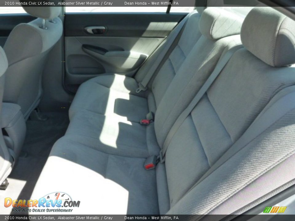 2010 Honda Civic LX Sedan Alabaster Silver Metallic / Gray Photo #11