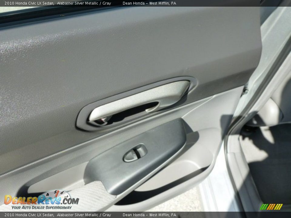 2010 Honda Civic LX Sedan Alabaster Silver Metallic / Gray Photo #13