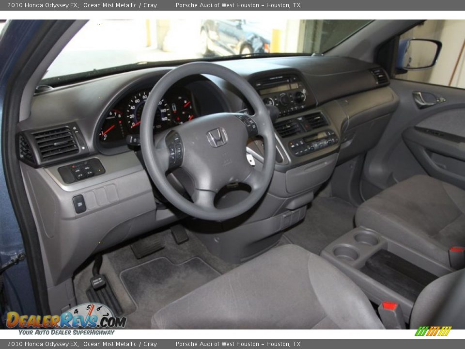 2010 Honda Odyssey EX Ocean Mist Metallic / Gray Photo #17