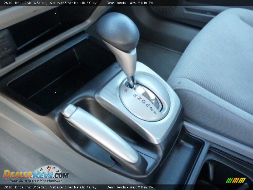 2010 Honda Civic LX Sedan Alabaster Silver Metallic / Gray Photo #16