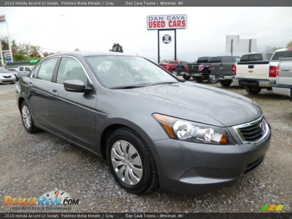 2010 Honda Accord LX Sedan Polished Metal Metallic / Gray Photo #1