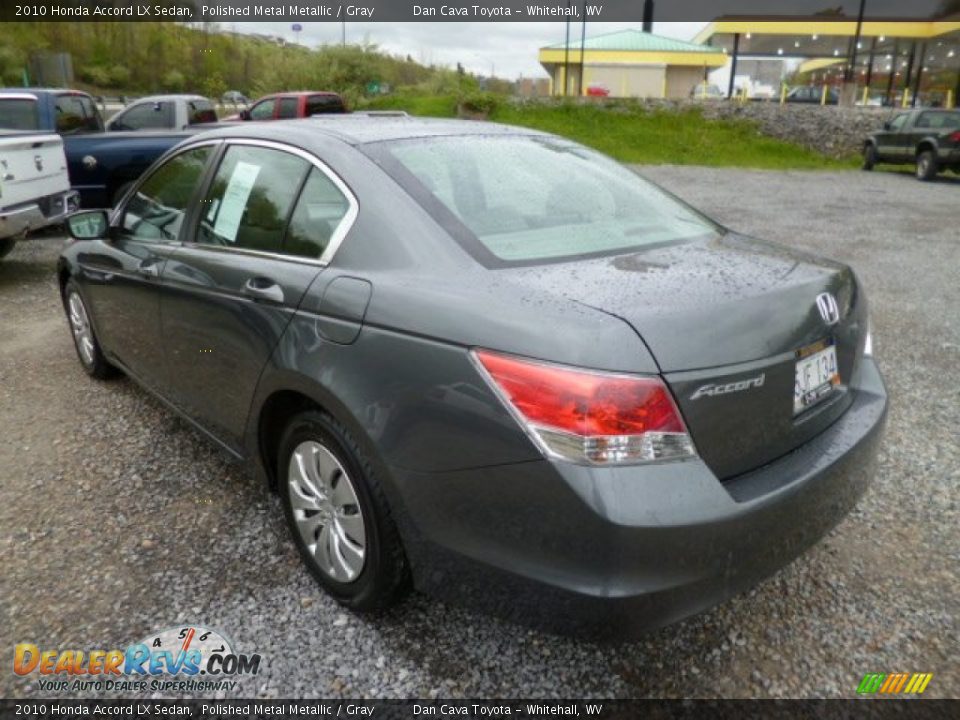 2010 Honda Accord LX Sedan Polished Metal Metallic / Gray Photo #4