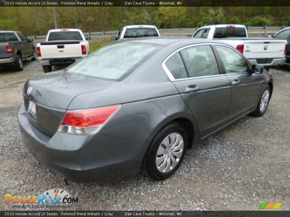 2010 Honda Accord LX Sedan Polished Metal Metallic / Gray Photo #5