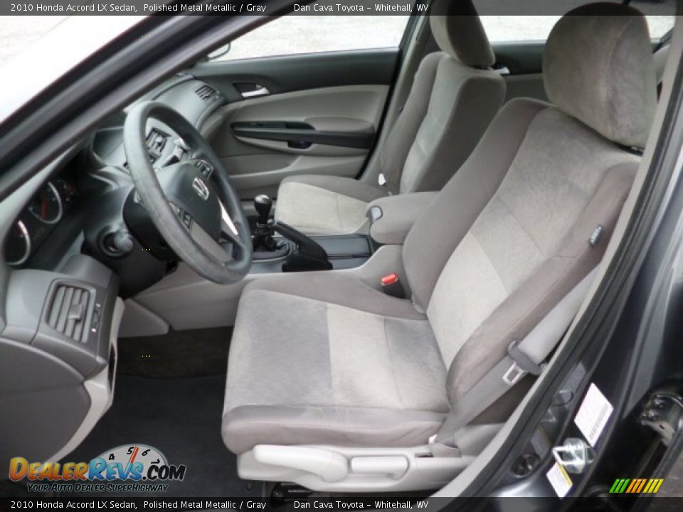 2010 Honda Accord LX Sedan Polished Metal Metallic / Gray Photo #10