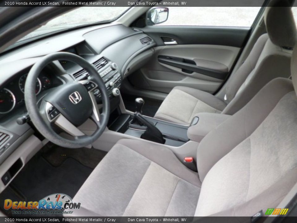 2010 Honda Accord LX Sedan Polished Metal Metallic / Gray Photo #11