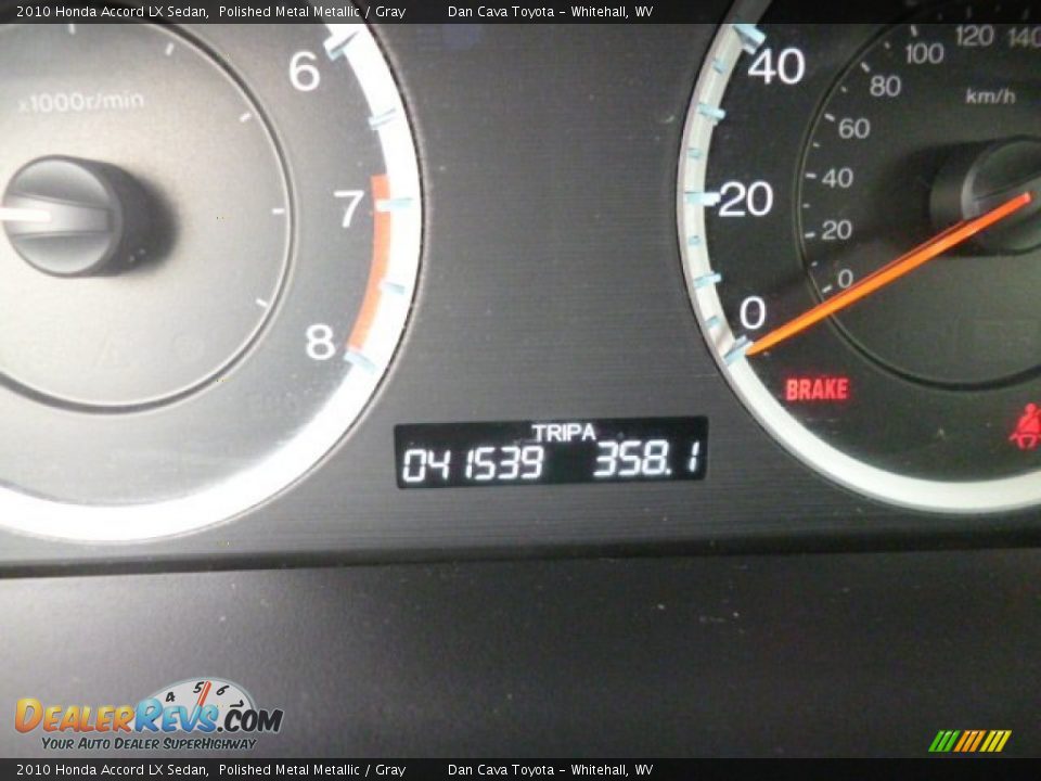 2010 Honda Accord LX Sedan Polished Metal Metallic / Gray Photo #15