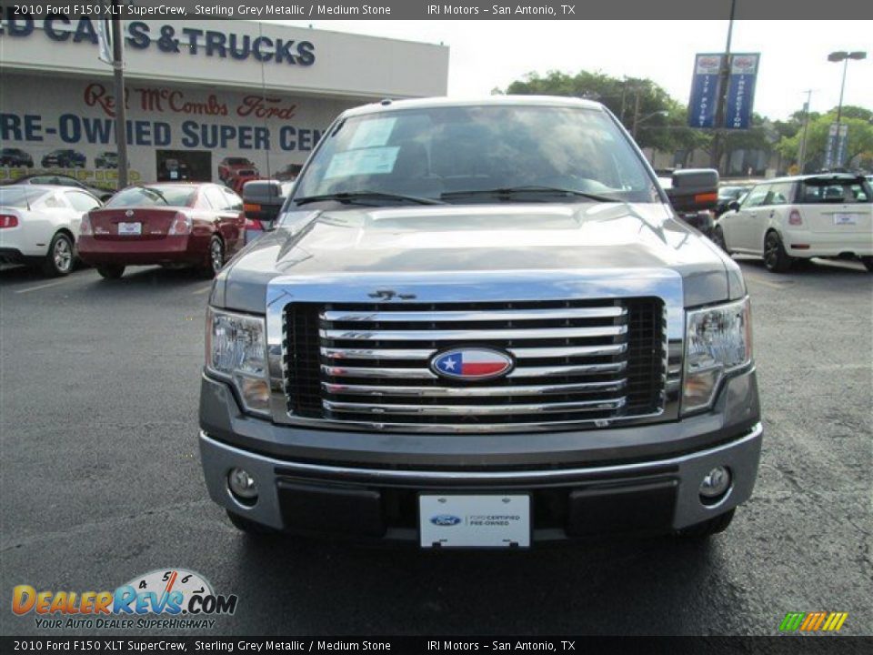 2010 Ford F150 XLT SuperCrew Sterling Grey Metallic / Medium Stone Photo #4