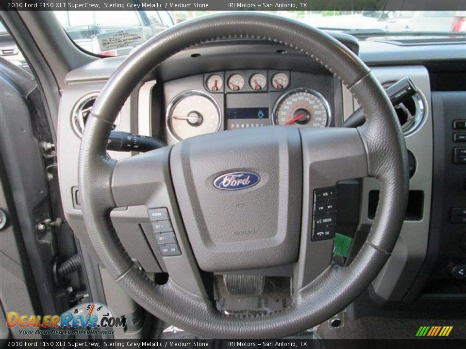 2010 Ford F150 XLT SuperCrew Sterling Grey Metallic / Medium Stone Photo #14
