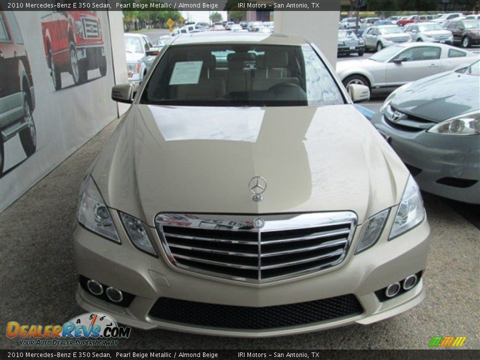 2010 Mercedes-Benz E 350 Sedan Pearl Beige Metallic / Almond Beige Photo #3