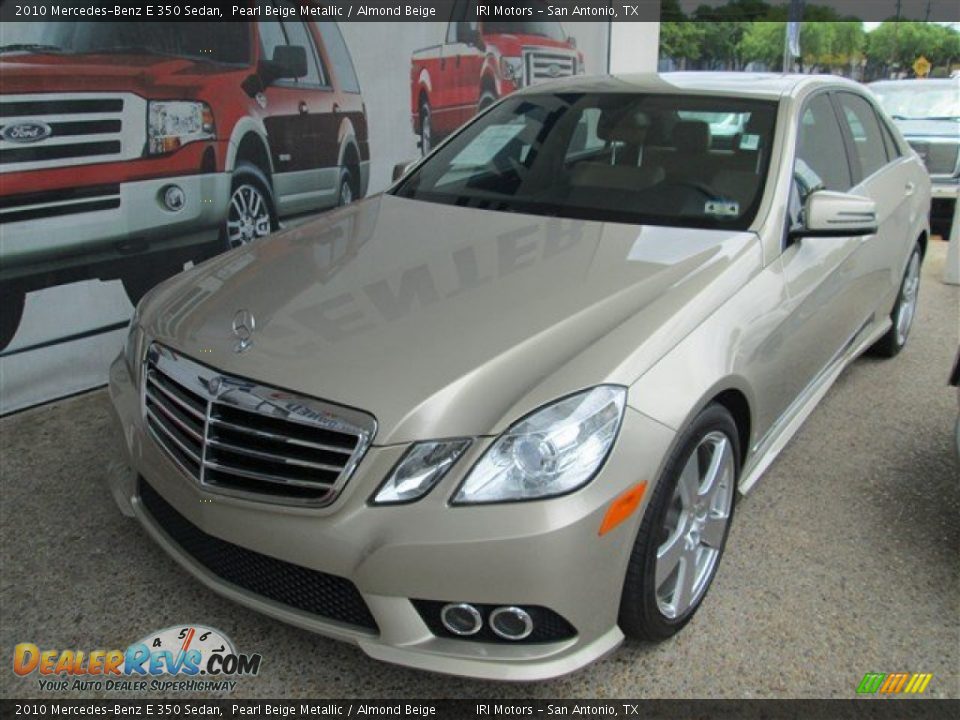 2010 Mercedes-Benz E 350 Sedan Pearl Beige Metallic / Almond Beige Photo #4