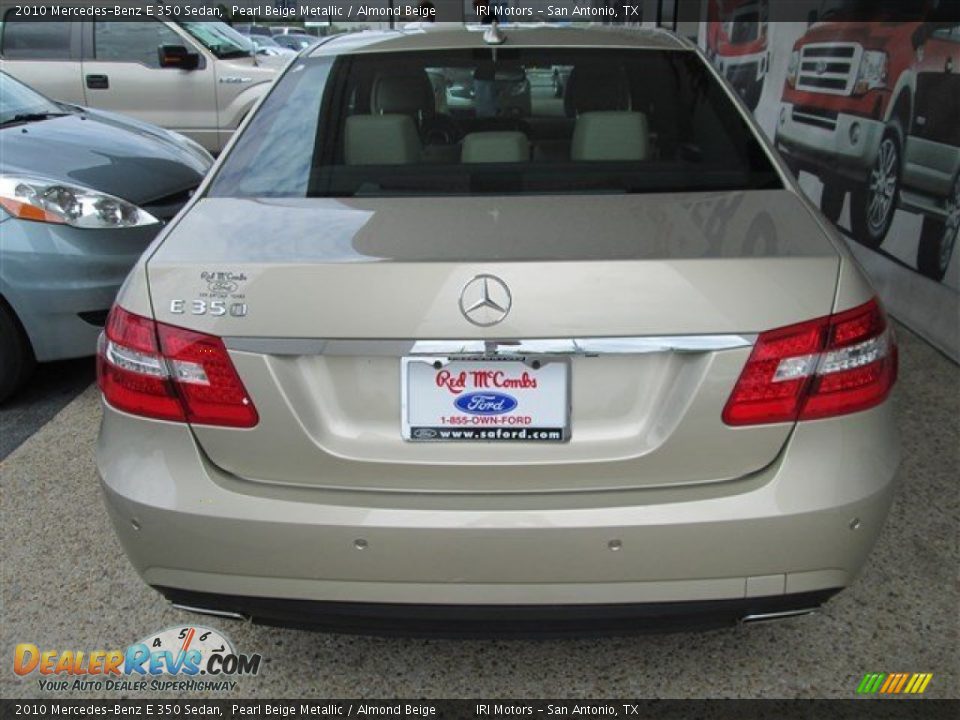 2010 Mercedes-Benz E 350 Sedan Pearl Beige Metallic / Almond Beige Photo #5