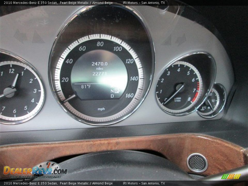 2010 Mercedes-Benz E 350 Sedan Pearl Beige Metallic / Almond Beige Photo #14