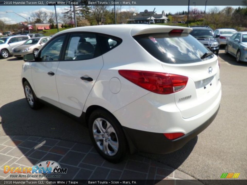 2010 Hyundai Tucson GLS Cotton White / Taupe Photo #5