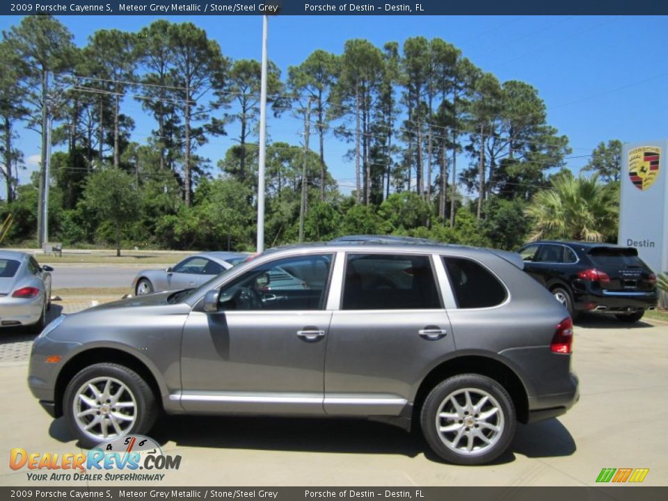 2009 Porsche Cayenne S Meteor Grey Metallic / Stone/Steel Grey Photo #2