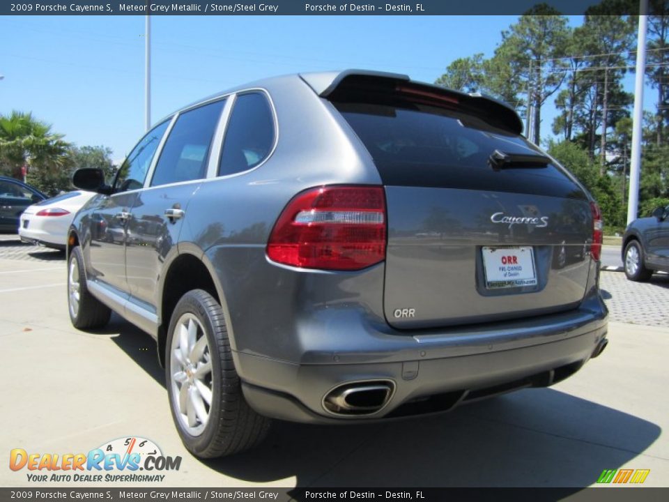2009 Porsche Cayenne S Meteor Grey Metallic / Stone/Steel Grey Photo #3
