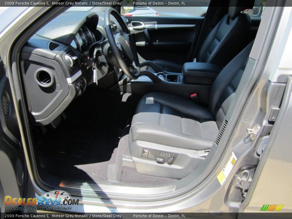 2009 Porsche Cayenne S Meteor Grey Metallic / Stone/Steel Grey Photo #5