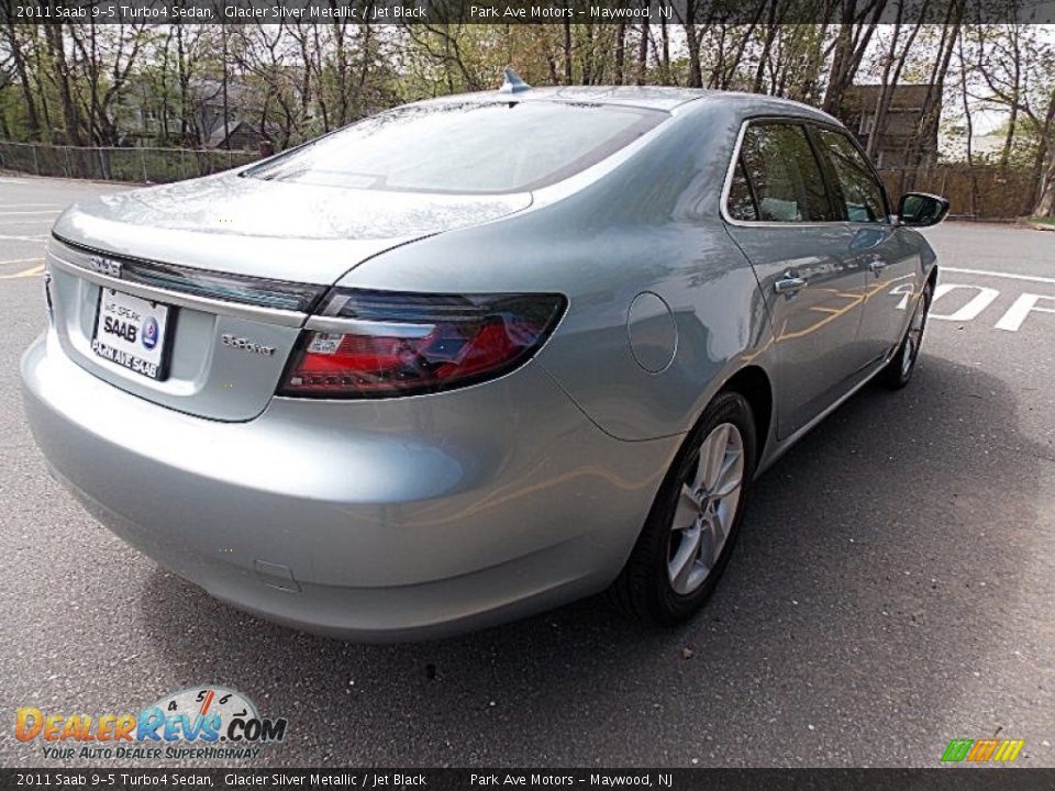 2011 Saab 9-5 Turbo4 Sedan Glacier Silver Metallic / Jet Black Photo #5