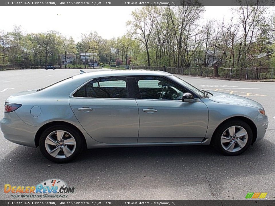 2011 Saab 9-5 Turbo4 Sedan Glacier Silver Metallic / Jet Black Photo #6