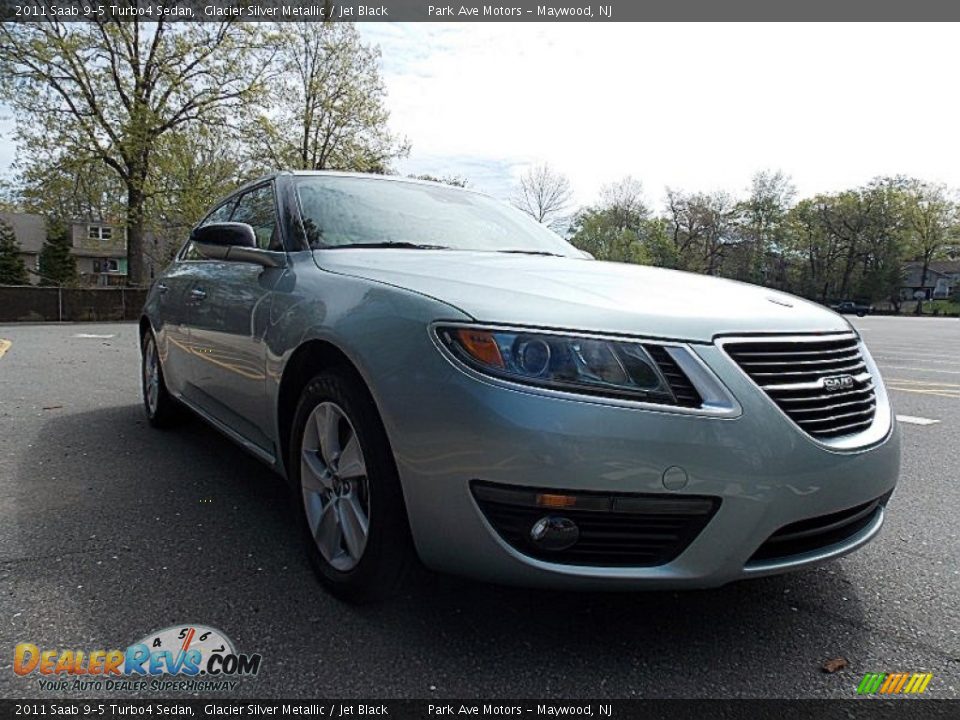 2011 Saab 9-5 Turbo4 Sedan Glacier Silver Metallic / Jet Black Photo #7