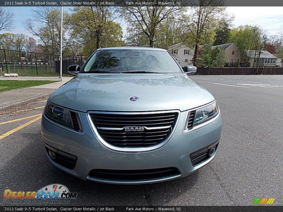 2011 Saab 9-5 Turbo4 Sedan Glacier Silver Metallic / Jet Black Photo #8