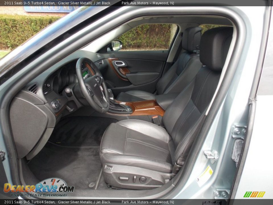2011 Saab 9-5 Turbo4 Sedan Glacier Silver Metallic / Jet Black Photo #11