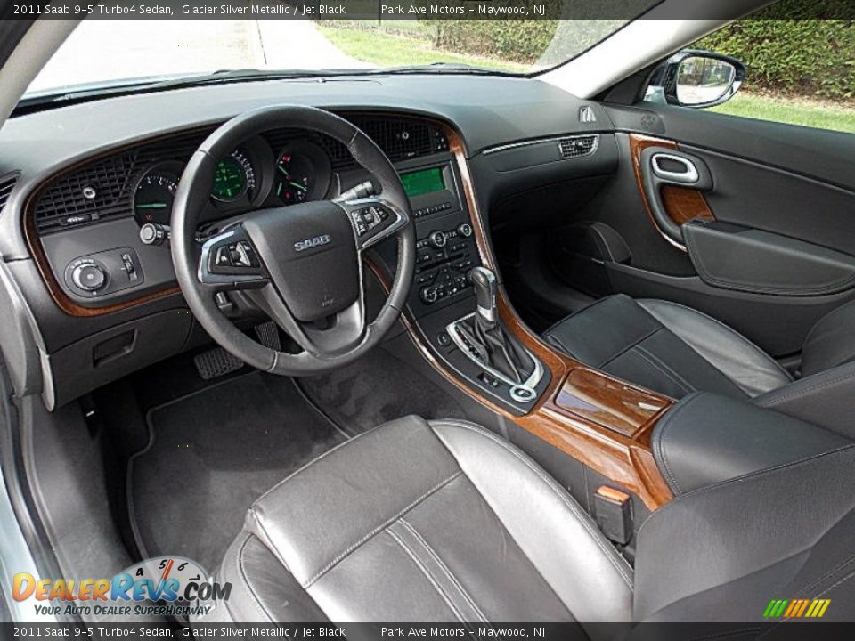 2011 Saab 9-5 Turbo4 Sedan Glacier Silver Metallic / Jet Black Photo #12