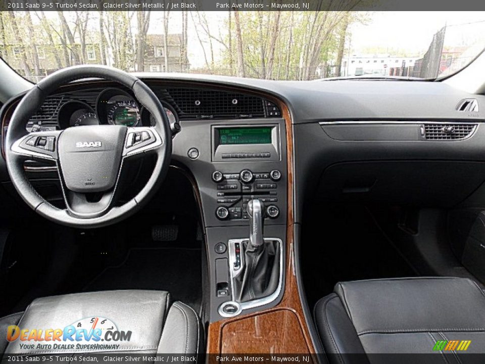 2011 Saab 9-5 Turbo4 Sedan Glacier Silver Metallic / Jet Black Photo #13