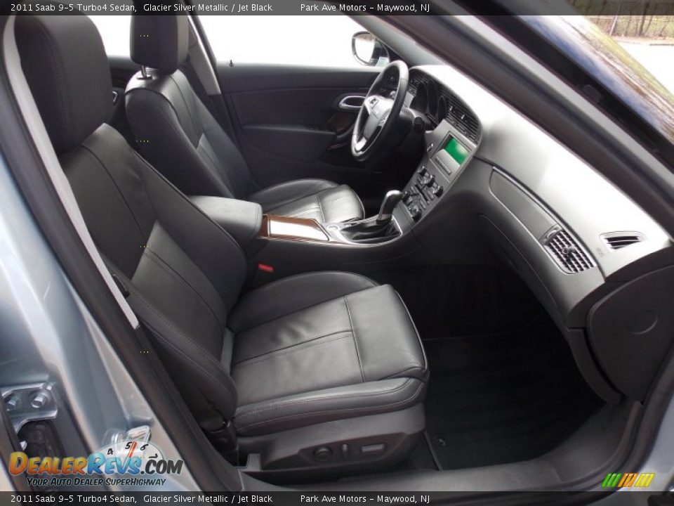 2011 Saab 9-5 Turbo4 Sedan Glacier Silver Metallic / Jet Black Photo #19