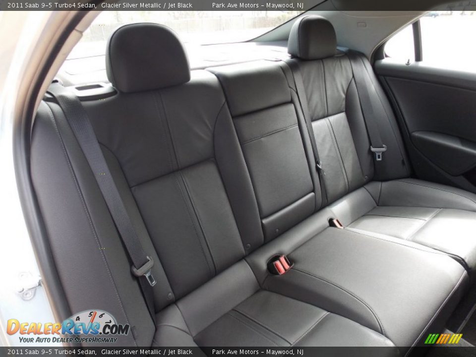 2011 Saab 9-5 Turbo4 Sedan Glacier Silver Metallic / Jet Black Photo #22