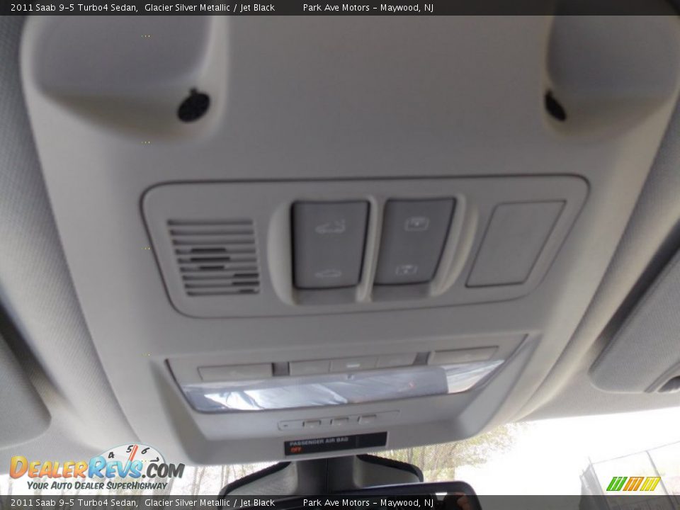 2011 Saab 9-5 Turbo4 Sedan Glacier Silver Metallic / Jet Black Photo #27