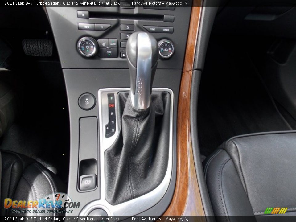 2011 Saab 9-5 Turbo4 Sedan Glacier Silver Metallic / Jet Black Photo #32