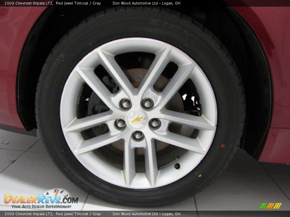 2009 Chevrolet Impala LTZ Red Jewel Tintcoat / Gray Photo #24