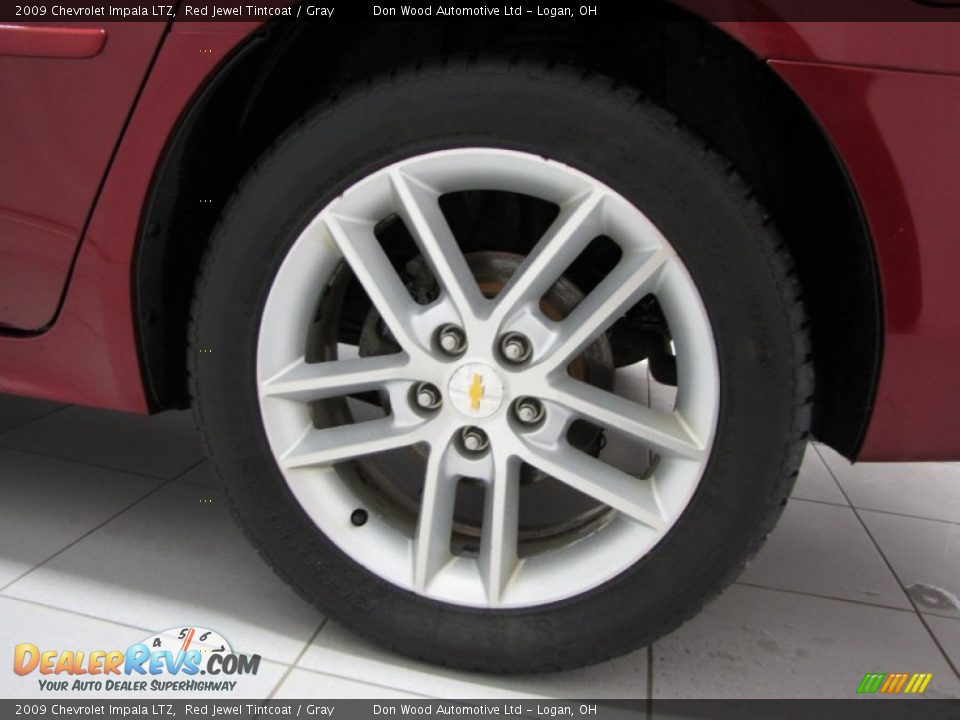 2009 Chevrolet Impala LTZ Red Jewel Tintcoat / Gray Photo #25