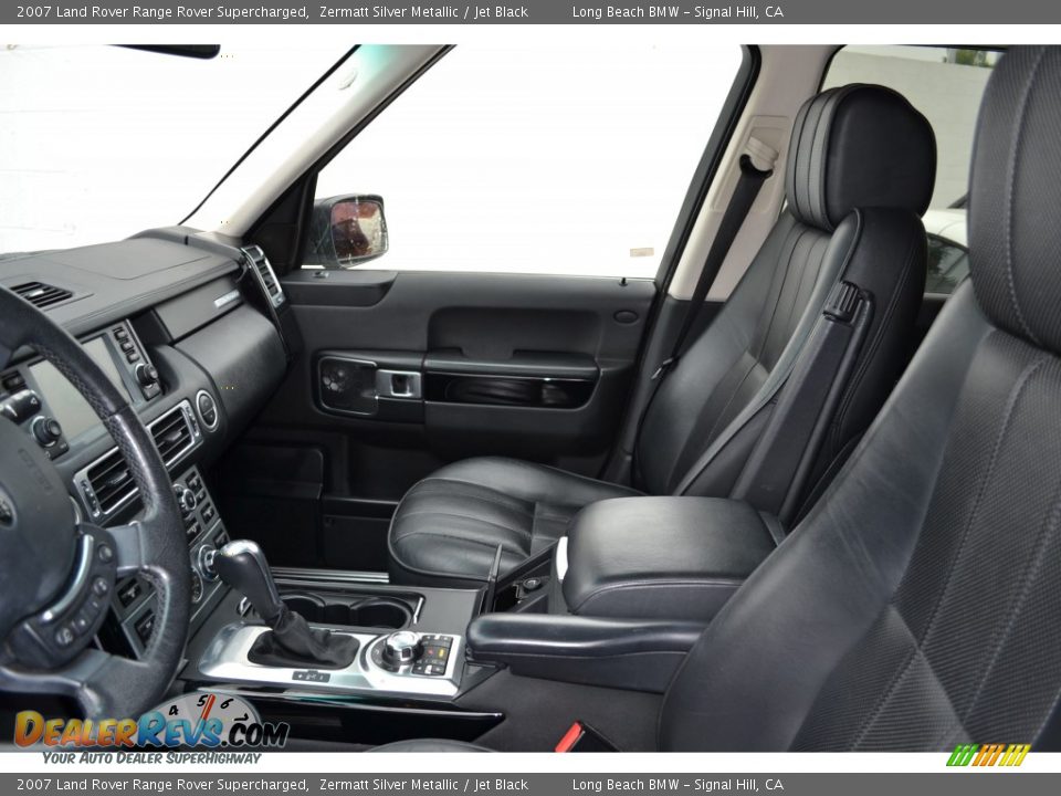 2007 Land Rover Range Rover Supercharged Zermatt Silver Metallic / Jet Black Photo #5