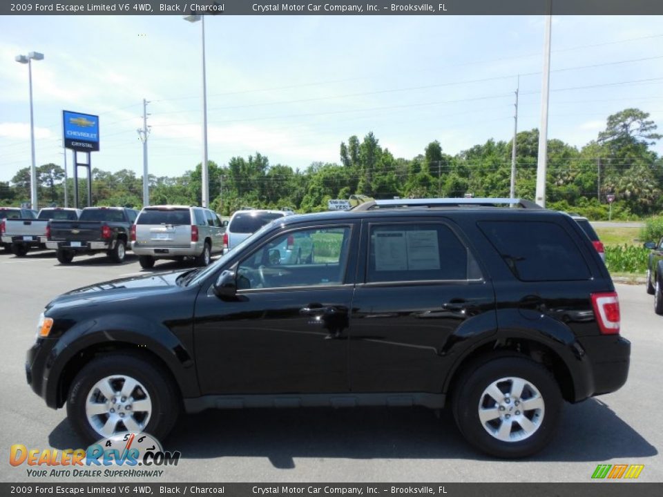 2009 Ford Escape Limited V6 4WD Black / Charcoal Photo #2