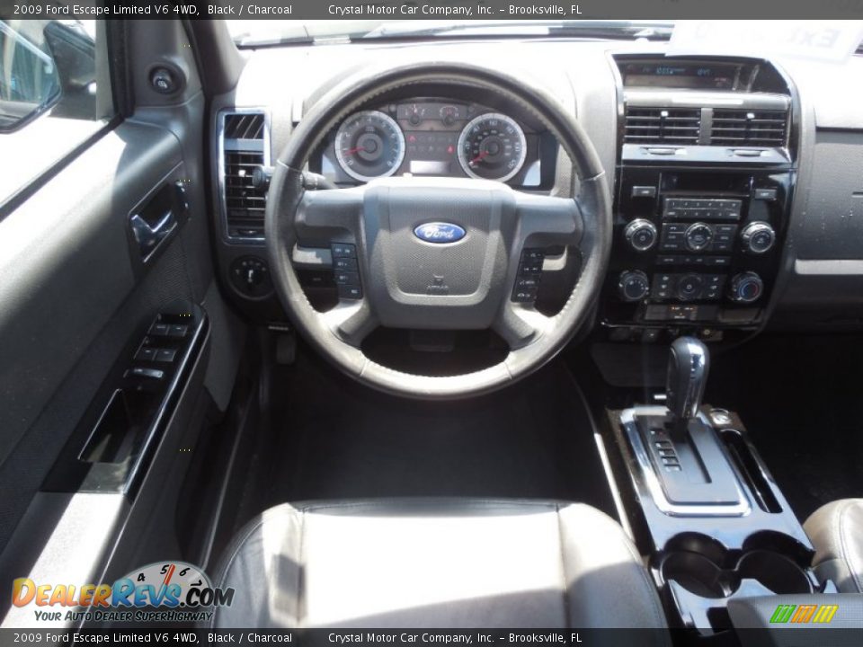 2009 Ford Escape Limited V6 4WD Black / Charcoal Photo #6