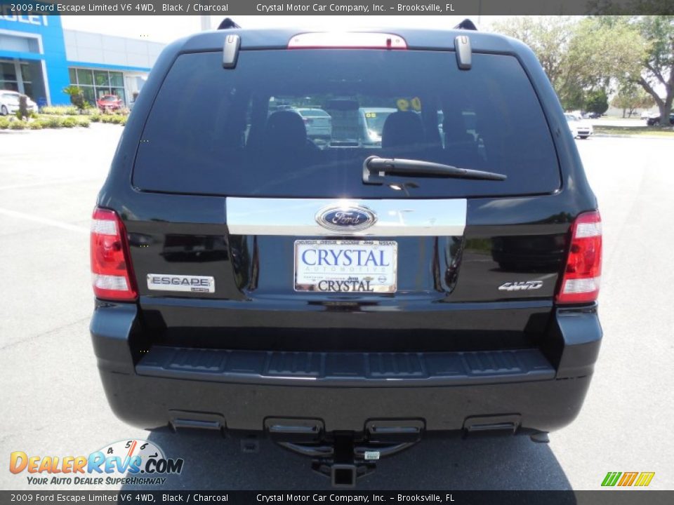 2009 Ford Escape Limited V6 4WD Black / Charcoal Photo #8